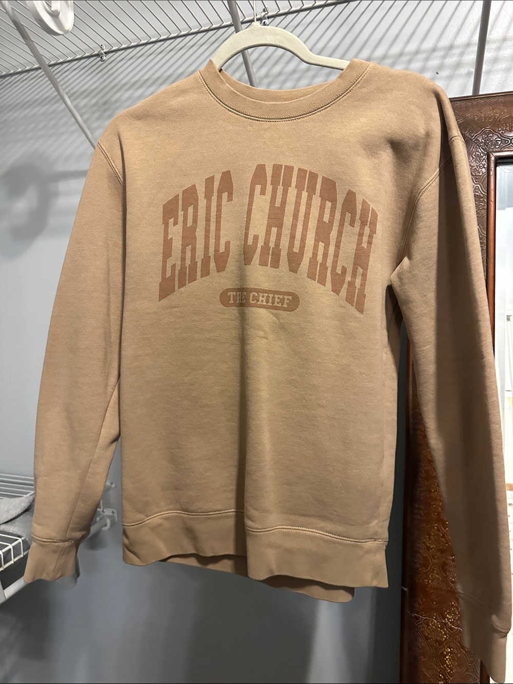 The Chief Eric church Crewneck Sweatshirt - Tan